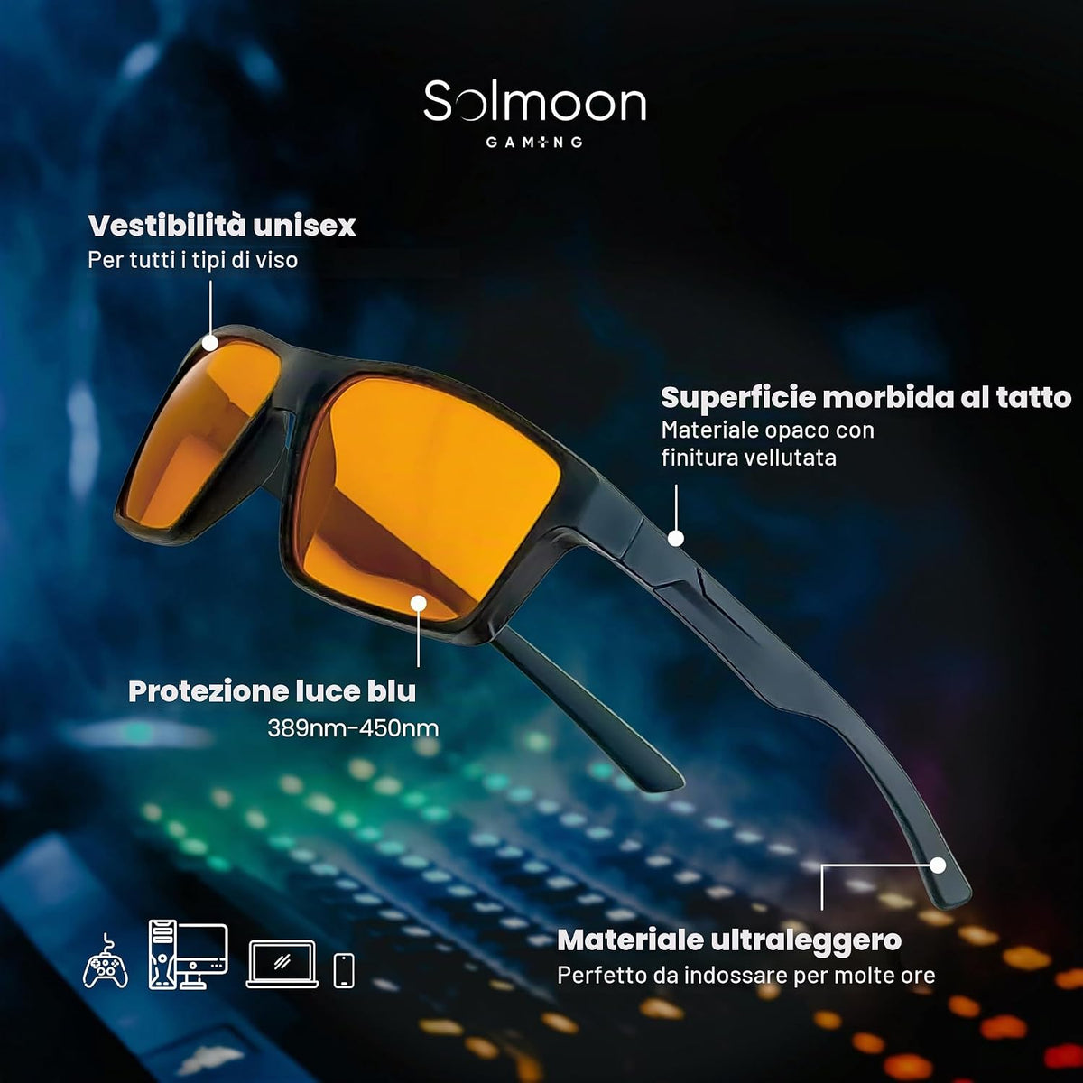 Occhiali Luce Blu Uomo E Donna Gaming | Occhiali Blocco Luce Blu | Occhiali Luce Blu Donna | Occhiali Filtro Blu | Occhiali Filtro Luce Blu | Occhiali Luce Blu | Occhiali Luce Blu | Occhiali Per