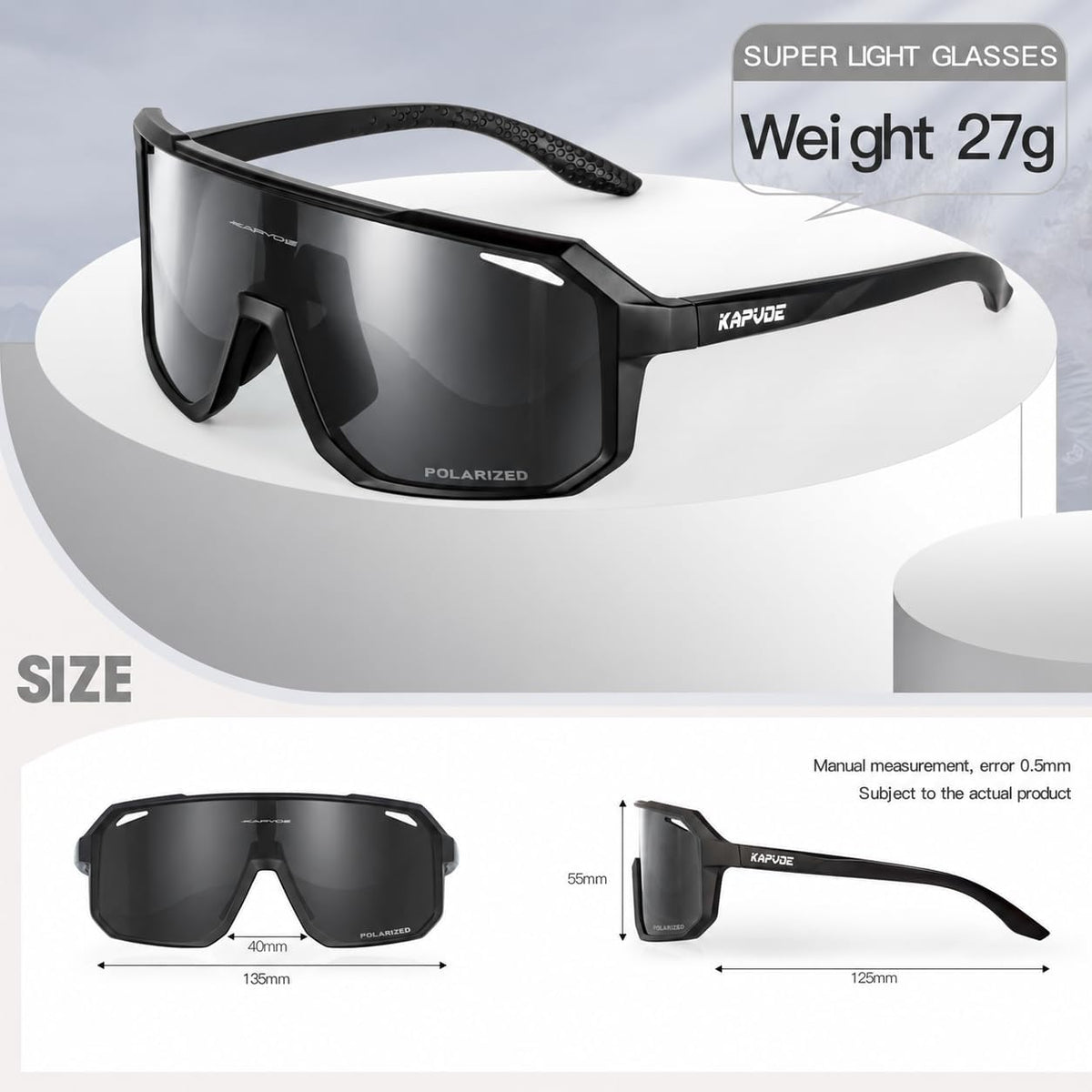 Polarizzati Occhiali Da Ciclismo Uomo Occhiali MTB Donna Occhiali Bici Da Corsa Occhiali Da Sole Sportivi Occhiali Da Sole Ciclismo Occhiali Mountain Bike Occhiali Running Golf Baseball Pesca