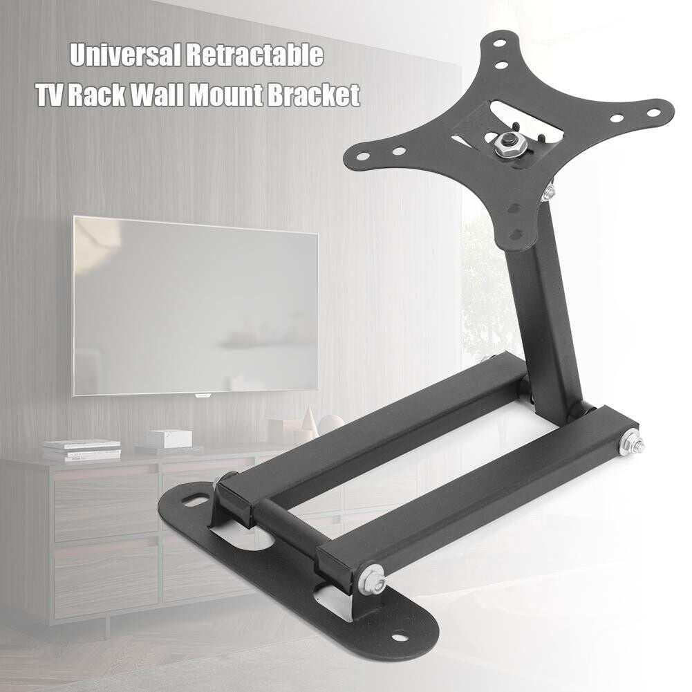STAFFA PORTA TV MONITOR a MURO DA 10 a 32 POLLICI SUPPORTO PARETE E BRACCIO VESA