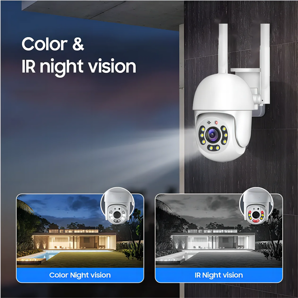 Elevate Your Home Security with the Tuya 4MP PTZ WIFI Network Camera - Outdoor IP66 Waterproof, 5G Dual-Band Surveillance Solution