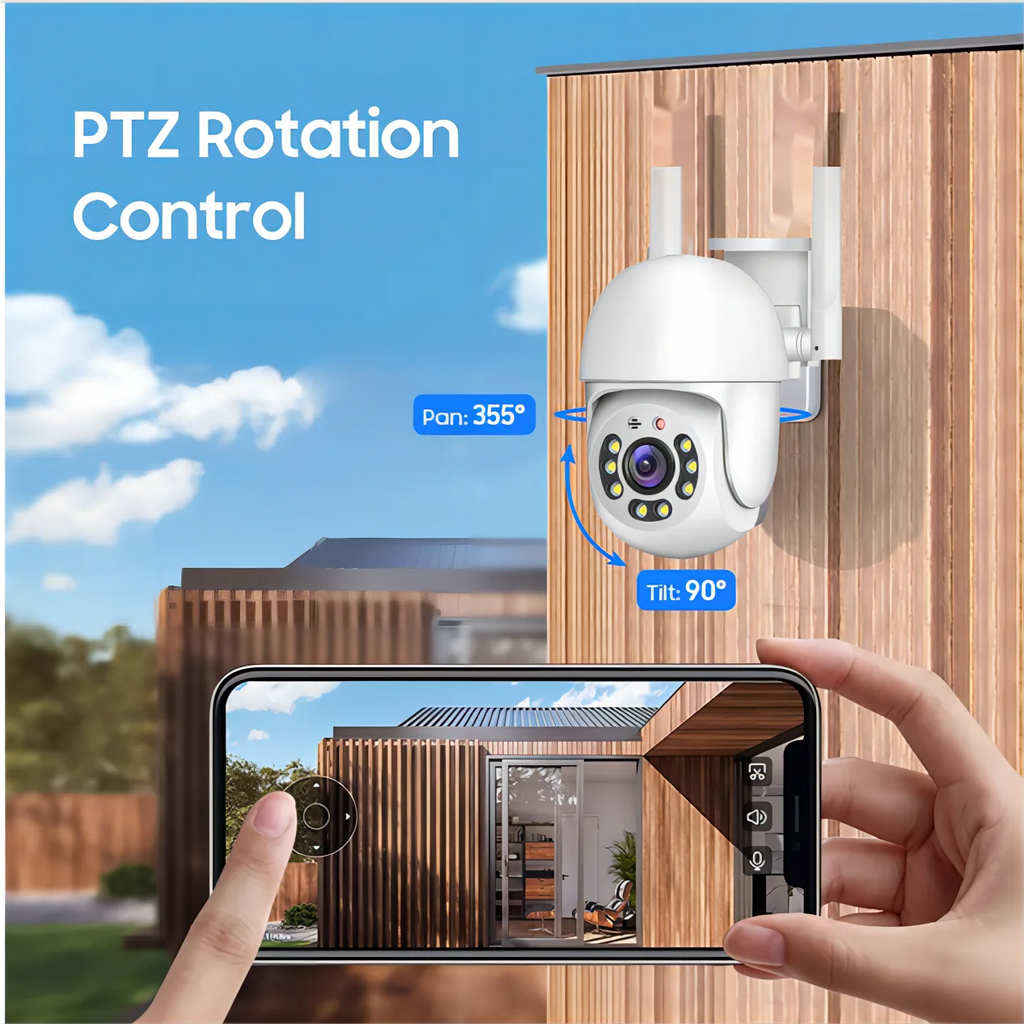 Elevate Your Home Security with the Tuya 4MP PTZ WIFI Network Camera - Outdoor IP66 Waterproof, 5G Dual-Band Surveillance Solution