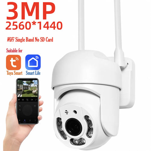 Elevate Your Home Security with the Tuya 4MP PTZ WIFI Network Camera - Outdoor IP66 Waterproof, 5G Dual-Band Surveillance Solution