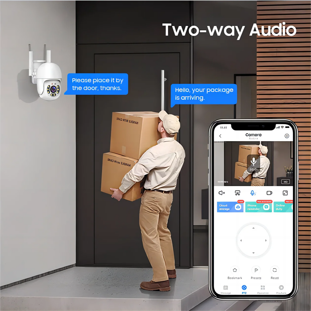 Elevate Your Home Security with the Tuya 4MP PTZ WIFI Network Camera - Outdoor IP66 Waterproof, 5G Dual-Band Surveillance Solution