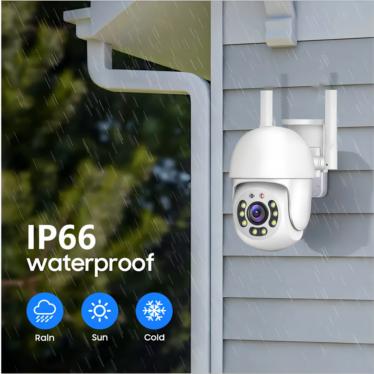 Elevate Your Home Security with the Tuya 4MP PTZ WIFI Network Camera - Outdoor IP66 Waterproof, 5G Dual-Band Surveillance Solution
