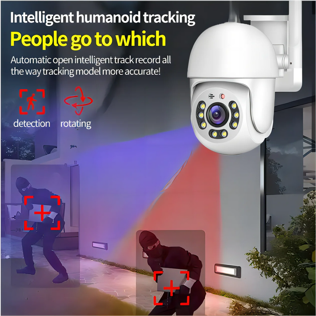 Elevate Your Home Security with the Tuya 4MP PTZ WIFI Network Camera - Outdoor IP66 Waterproof, 5G Dual-Band Surveillance Solution